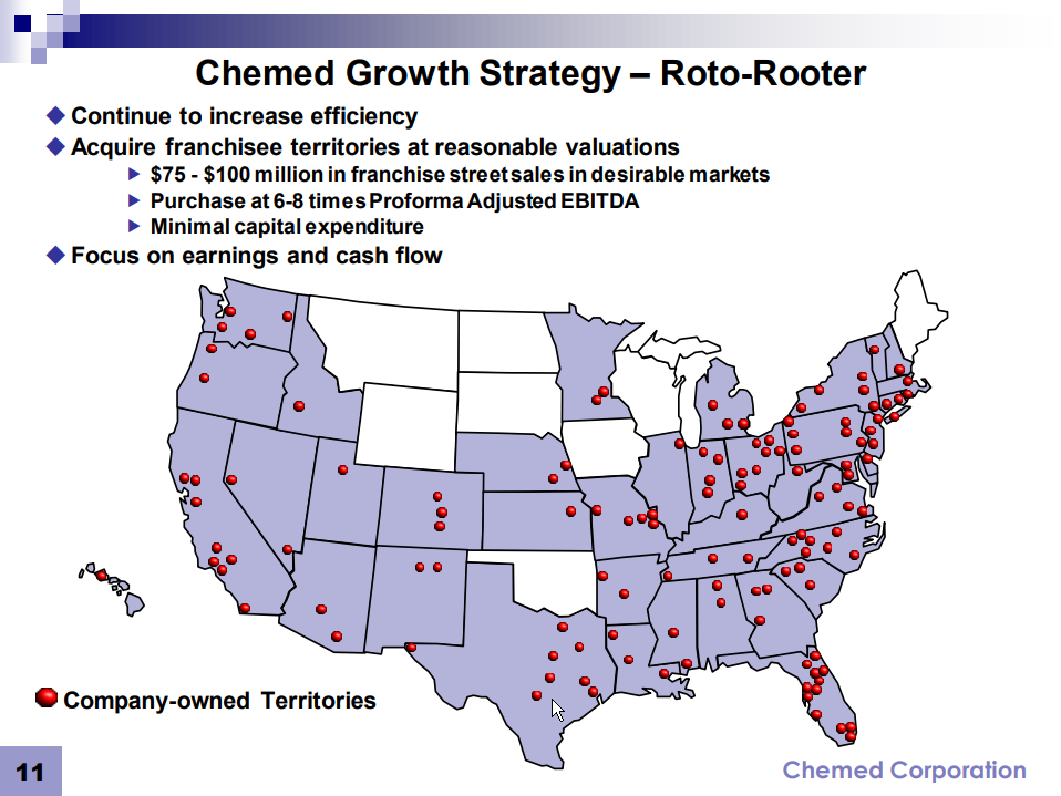Slide from Chemed's June 30, 2021 investor presentation.